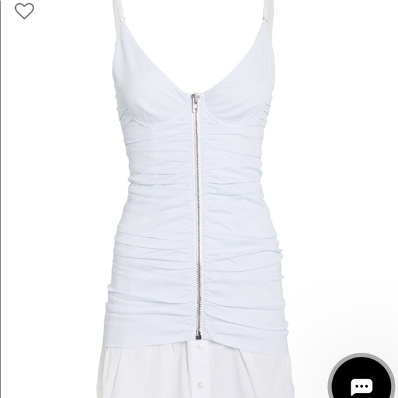 SOLD.Alexander Wang Pinstripe Corset Mini Dress - Picture 6 of 10